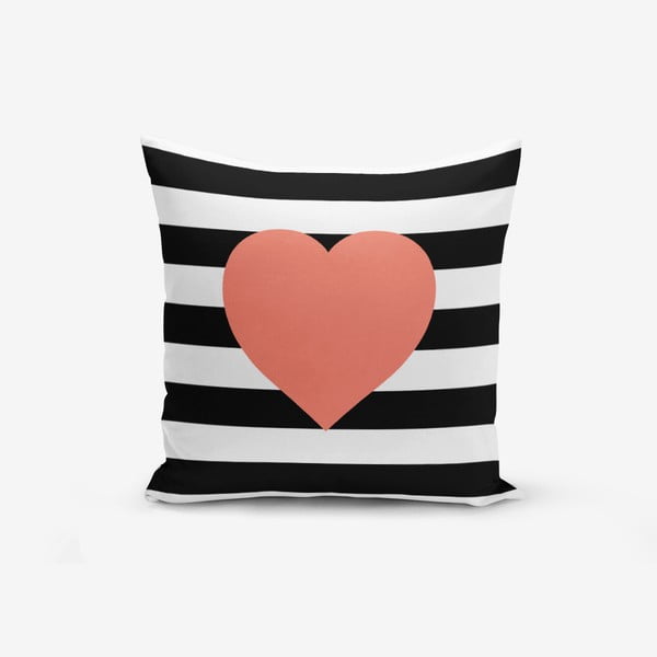 Pamučna ukrasna jastučnica Minimalist Cushion Covers Striped Pomegrate, 45 x 45 cm