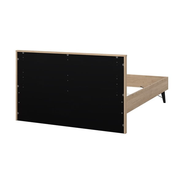 Bračni krevet bez podnice 140x200 cm u prirodnoj boji Ry – Tvilum-image-2