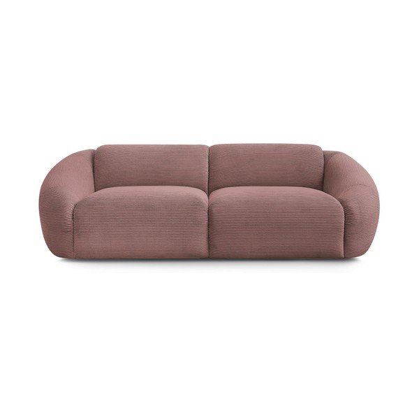 Ružičasta sofa od samta 250 cm Tina – Bobochic Paris