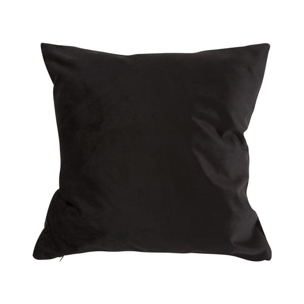 Crni baršunasti jastuk PT LIVING Tender, 40 x 40 cm