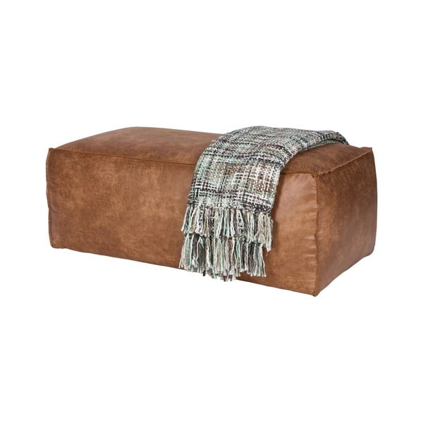 Konjak smeđi tabure od imitacije kože Rodeo – WOOOD-image-4