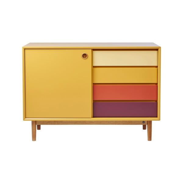 Senf žuta niska komoda 114x80 cm Color Box – Tom Tailor