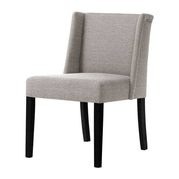 Sivo-smeđa stolica s nogama od crne bukve Ted Lapidus Maison Zeste