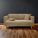 Smeđa rastezljiva presvlaka za sjedeću garnituru trosjed Sacha – douceur d'intérieur