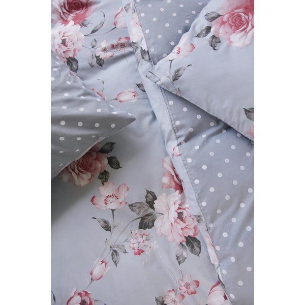 Siva pamučna posteljina za bračni krevet Bonami Selection Belle, 200 x 220 cm-image-1