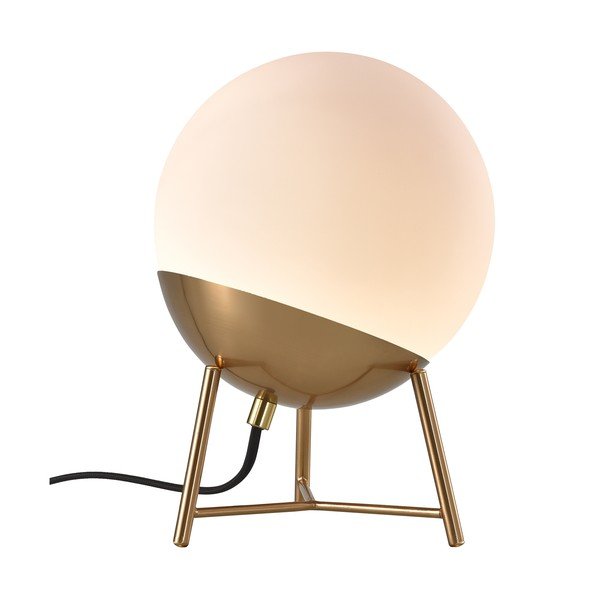 Bijela LED stolna lampa s mogućnosti zatamnjivanja sa staklenim sjenilom (visina 32 cm) Chelsea – House Nordic-image-2