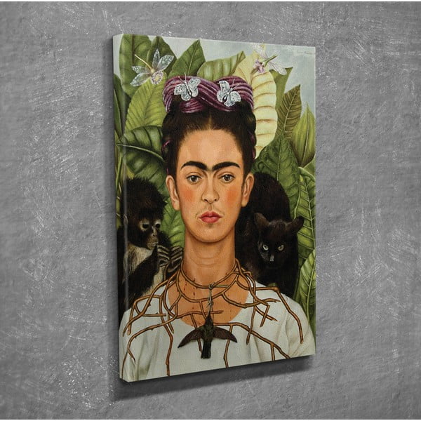Zidna reprodukcija na platnu Frida Kahlo, 30 x 40 cm-image-1
