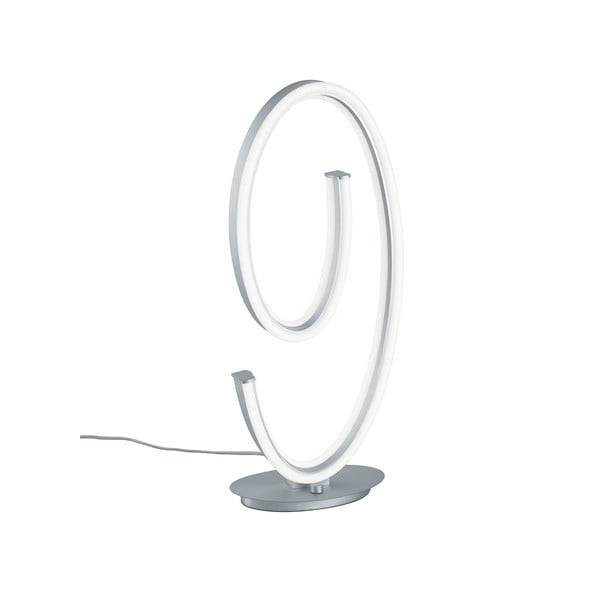 Siva LED stolna lampa s metalnim sjenilom (visina 65 cm) Ciola – CINQUE