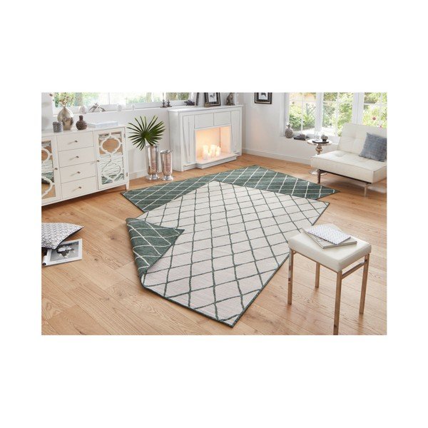 Zeleno-krem vanjski tepih NORTHRUGS Malaga, 200 x 290 cm-image-2