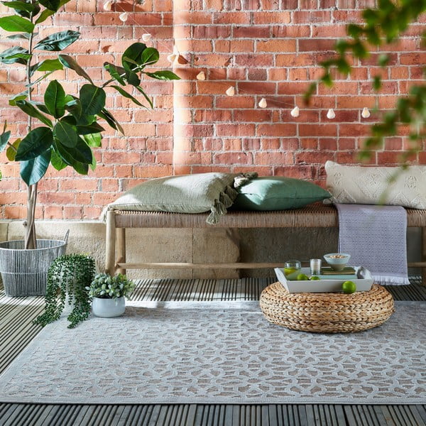 Sivi vanjski tepih 230x160 cm Argento - Flair Rugs-image-1