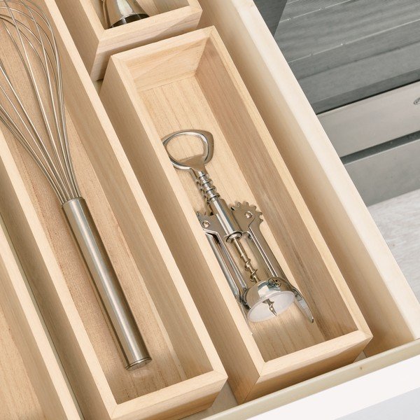 Kuhinjski organizator od drva paulovnije iDesign, 25,4 x 8,4 cm-image-1