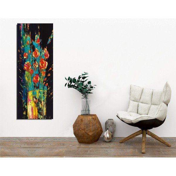 Zidna slika na platnu Vintage Flowers, 30 x 80 cm-image-1