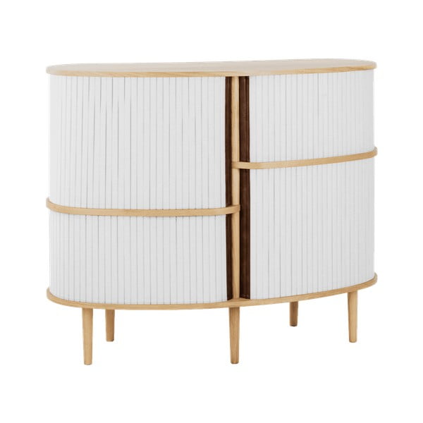 Sivi/u prirodnoj boji ormarić u dekoru hrasta s kliznim vratima 120x100x50 cm Audacious – UMAGE-image-1