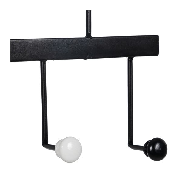 Crna metalna zidna vješalica – Ixia-image-4