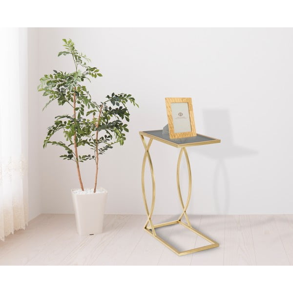 Pomoćni stol sa staklenom pločom stola 25.5x45.5 cm Glam – Mauro Ferretti-image-2