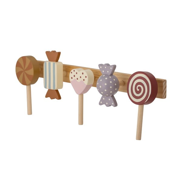 Zidna dječja vješalica od borovine Rudy - Bloomingville Mini-image-3