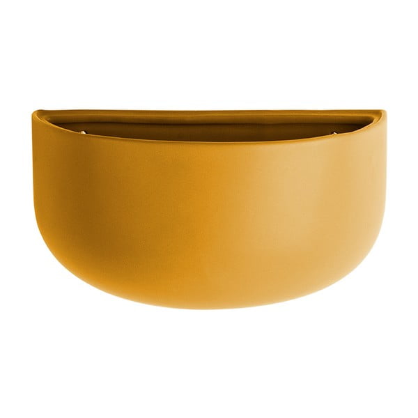 Mat oker žuta zidna keramička saksija PT LIVING Nest-image-1