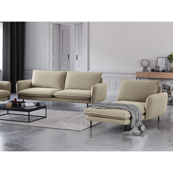 Bež ležaljka Cosmopolitan Design Vienna, desni kut-image-1