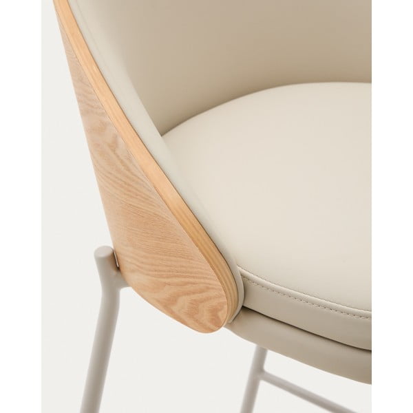 Bež/u prirodnoj boji barska stolica (visine sjedala 65 cm) Eamy – Kave Home-image-2