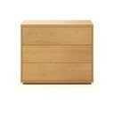 Niska komoda u dekoru hrasta u prirodnoj boji 90x75 cm Abilen - Kave Home