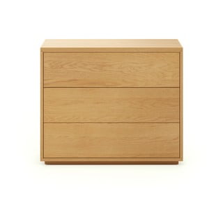 Niska komoda u dekoru hrasta u prirodnoj boji 90x75 cm Abilen - Kave Home