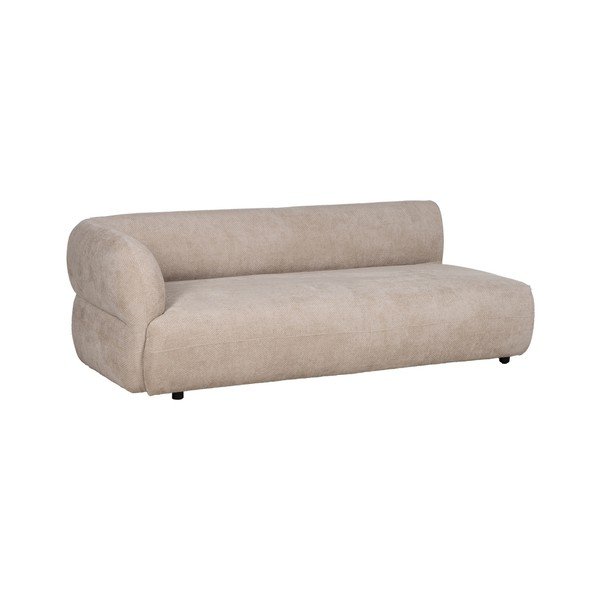 Bež sofa od šenila s lijevim kutom 199 cm Minimal – Ixia-image-2