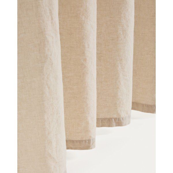 Bež pamučna zavjesa 140x270 cm Nolira – Kave Home-image-4