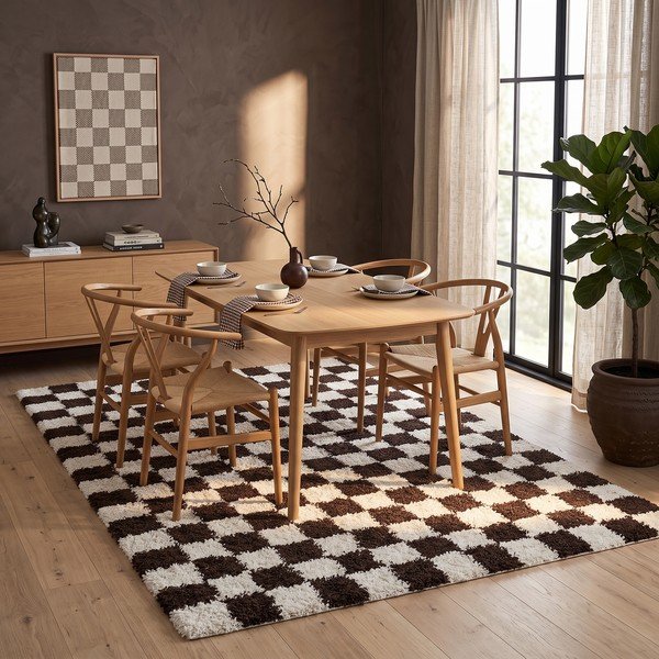 Smeđi/krem tepih 80x150 cm Grida – ESTE-image-1