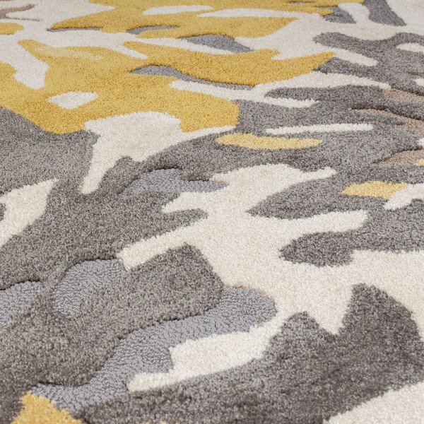 Sivo-žuti tepih Flair Rugs Soft Floral, 160 x 230 cm-image-2