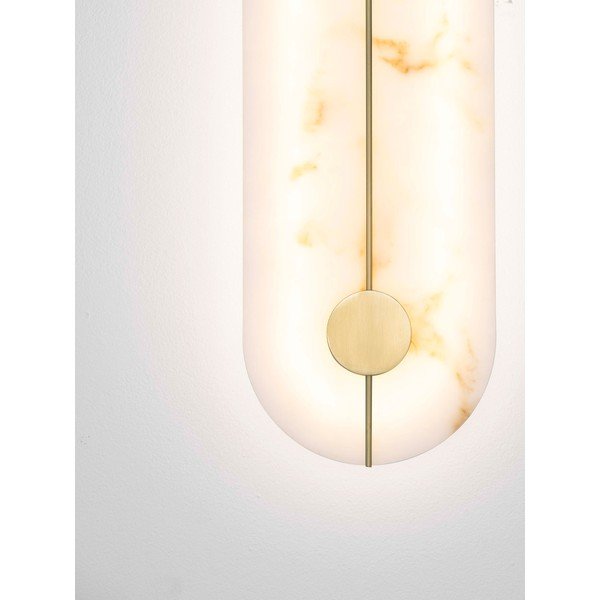 Krem/mjedena LED zidna lampa u kamenom dekoru Aider – Nova Luce-image-2