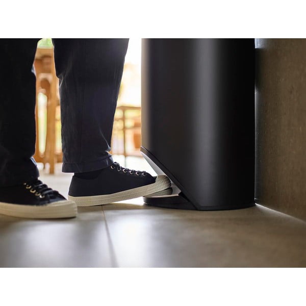 Mat crna metalna kanta za smeće s pedalom 30 l Arc – Joseph Joseph-image-3