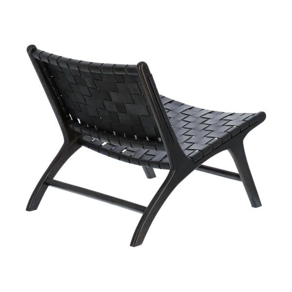 Crna stolica s pletivom Calixta - Kave Home-image-3