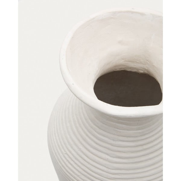 Krem ručno izrađena/visoka vaza (visina 72 cm) Pria – Kave Home-image-1