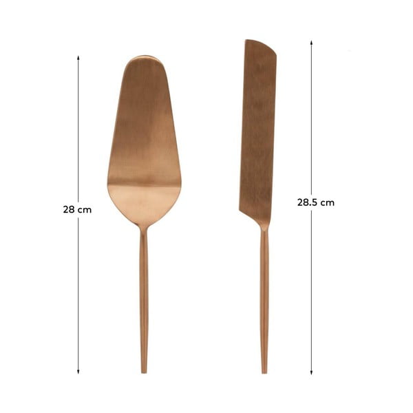 Set za serviranje torte 2 kom od nehrđajućeg čelika Kelda – Kave Home-image-3