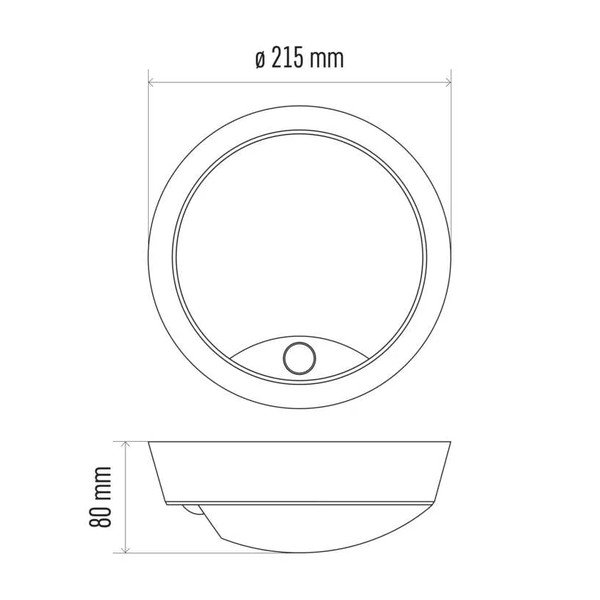 Mat crna LED stropna svjetiljka sa senzorom pokreta Zuri – EMOS-image-4