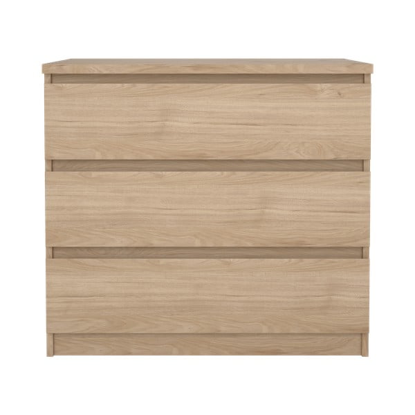 Komoda u dekoru hrasta u prirodnoj boji 77x70x50 cm Naia – Tvilum