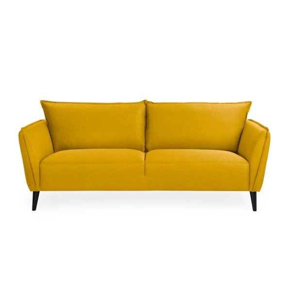 Žuta sofa Scandic Retro, 206 cm