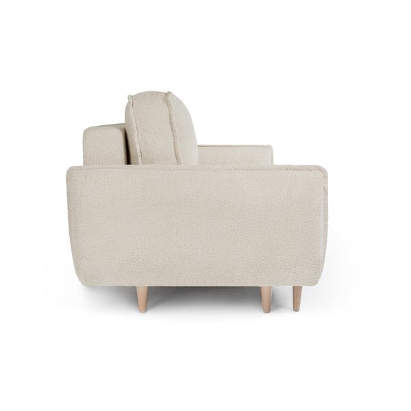 Bež sklopiva sofa od bouclé tkanine 215 cm Patti – Bonami Selection-image-3