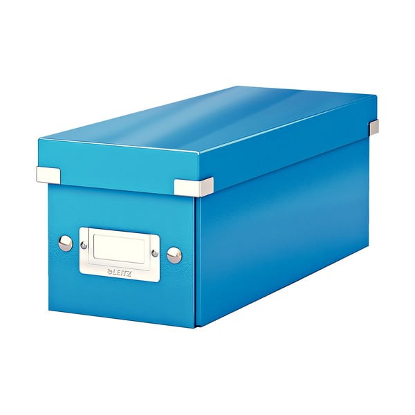 Plava kartonska kutija za pohranu s poklopcem 14x35x14 cm Click&Store – Leitz