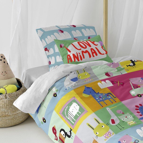 Dječija pamučna posteljina Moshi Moshi Patchwork, 140 x 200 cm-image-1