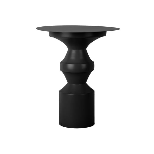 Metalni okrugli pomoćni stolić ø 40,5 cm Šahovski kralj – lajtmotiv