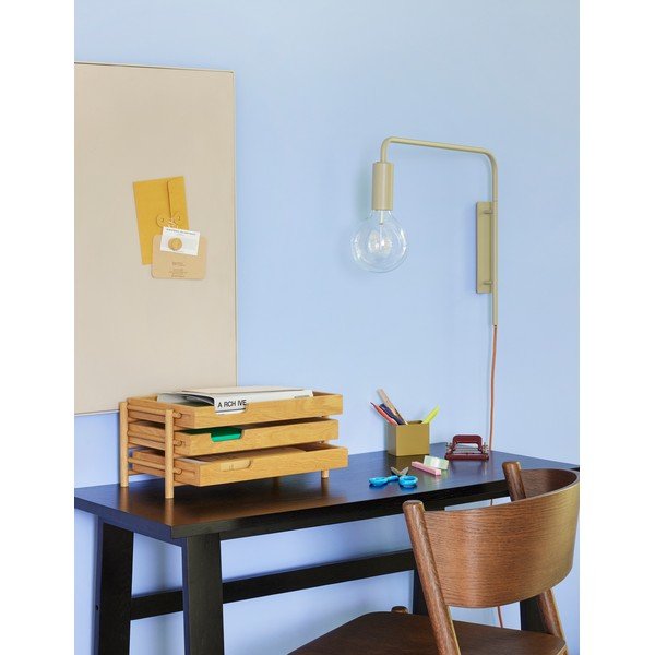 Radni stol u dekoru hrasta 45x100 cm Poke – Hübsch-image-3