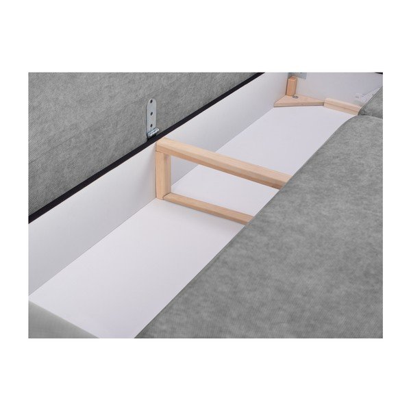 Sivi trosjed na razvlačenje s prostorom za odlaganje Cosmopolitan Design Amsterdam, 231 x 98 x 95 cm-image-4