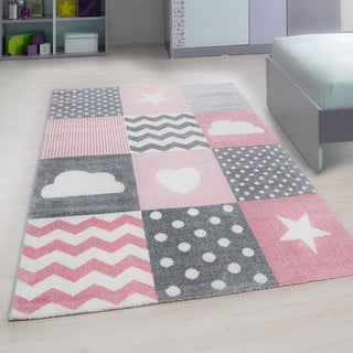 Ružičasti/sivi dječji tepih 80x150 cm Kids – Ayyildiz Carpets