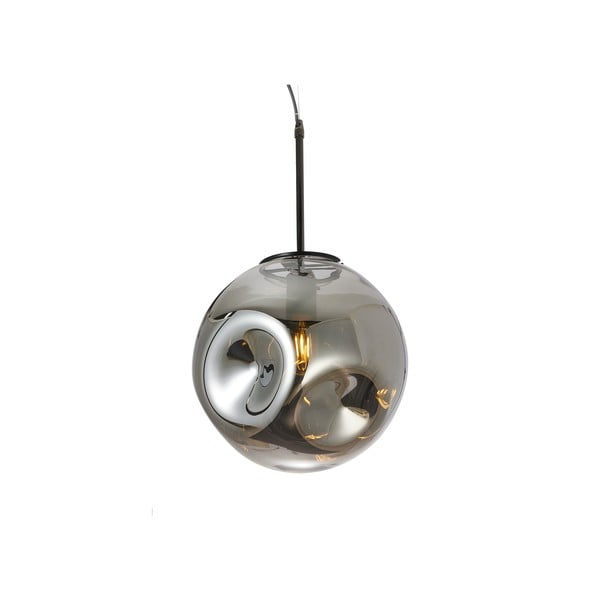 Viseća lampa od puhanog stakla u sivoj boji Leitmotiv Pendulum