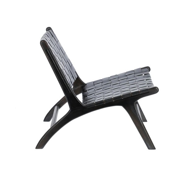 Crna stolica s pletivom Calixta - Kave Home-image-2