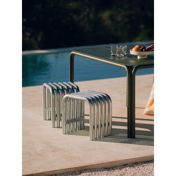 Metalna vrtna stolica u srebrnoj boji Nokk – noo.ma-image-1