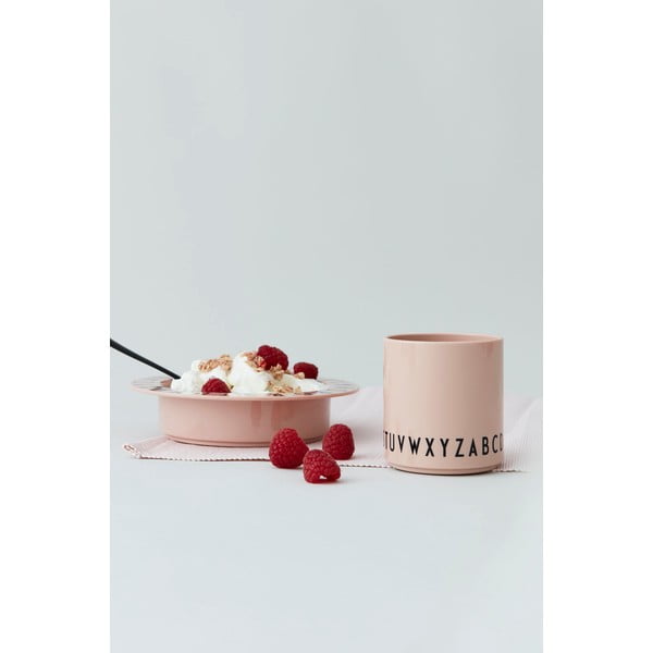 Ružičasta dječja šalica Design Letters Eat & Learn-image-1