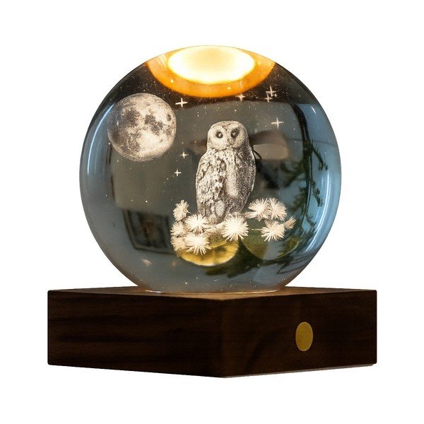 Svjetlosni ukras nešiojamas s USB ø 8 cm Amber – Gingko