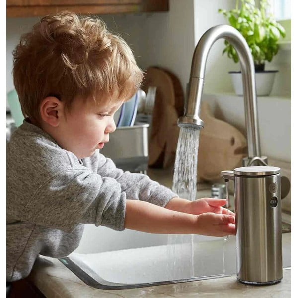 Sivi automatski čelični dozator sapuna 266 ml - simplehuman-image-4